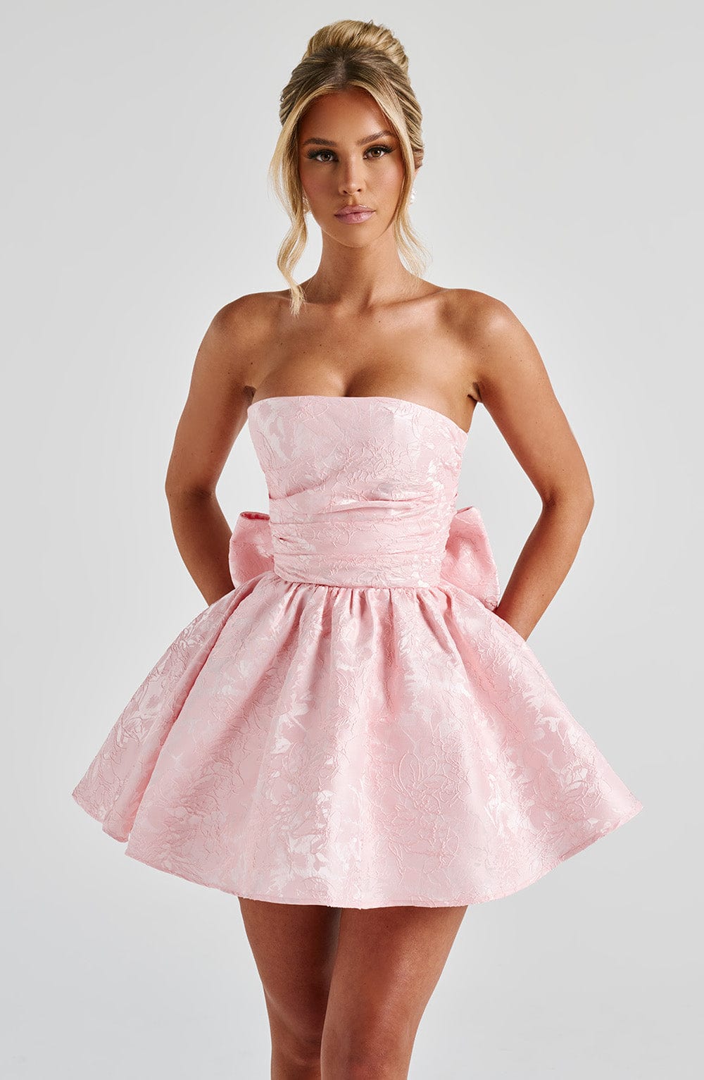 salome-mini-dress-blush-dress-xs-babyboo-fashion-32859976630335 Salome Mini Dress - Blush - Image 1